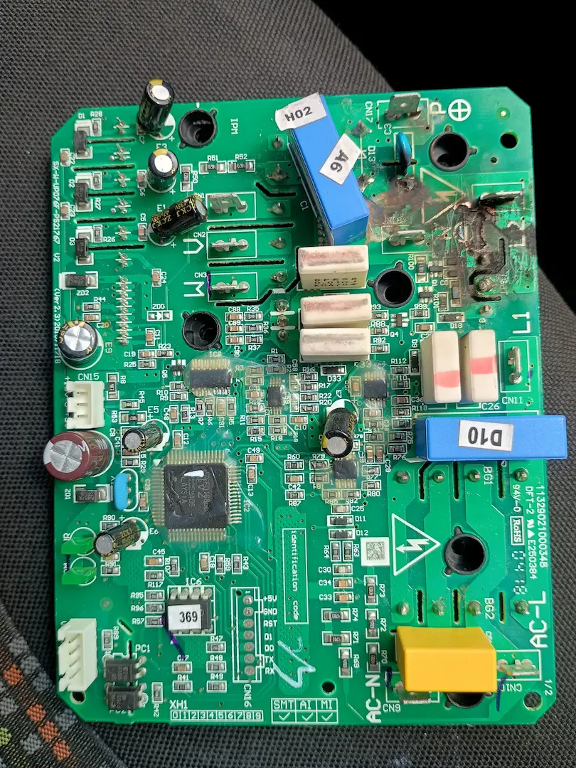 Placa eletrônica de ar-condicionado